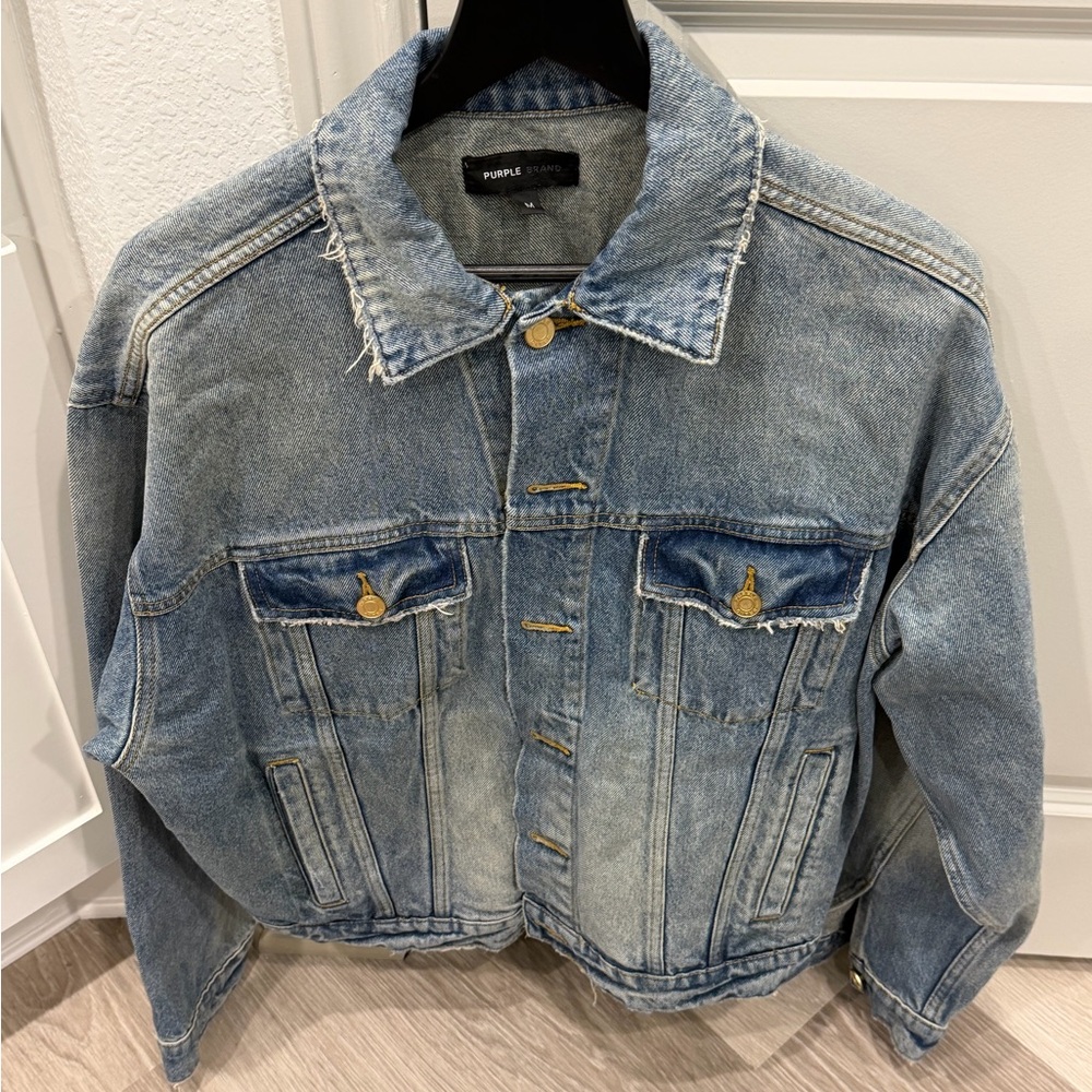 Purple Snow Men's Denim Jacket - Blue